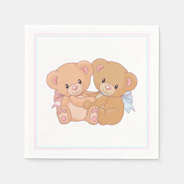Serviette En Papier Papier Teddy Bear (Devant)
