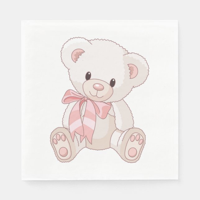 Serviette En Papier Papier Teddy Bear (Devant)