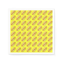 Papier Tissu Yellow Hotdog