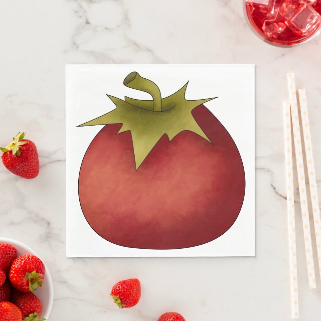 Serviette En Papier Papier tomate mûr (Créateur téléchargé)