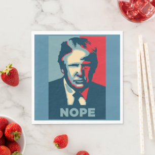 Serviette En Papier Papier Trump Nope Napkin