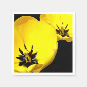 Serviette En Papier Papier Tulipe Jaune