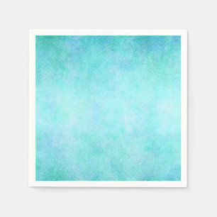 Serviette En Papier Papier turquoise bleu-clair d'aquarelle d'Aqua