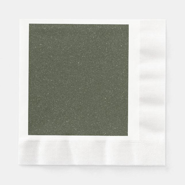 Serviette En Papier Papier vert de mousse à mouchoirs - personnalisabl (Devant)