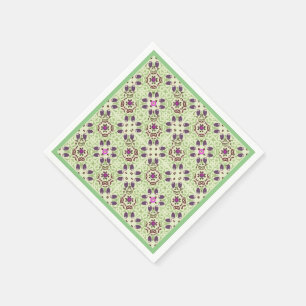 Serviette En Papier Papier vert vintage Cocktail Napkins