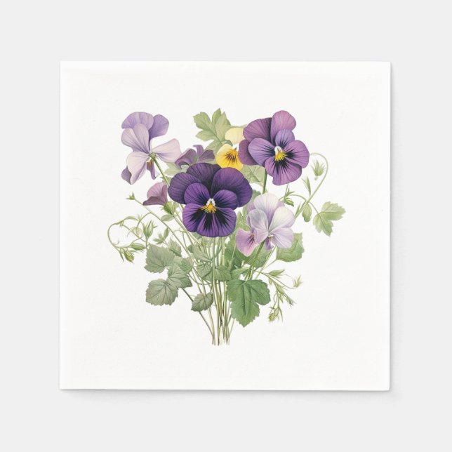 Serviette En Papier Papier Viola (Devant)