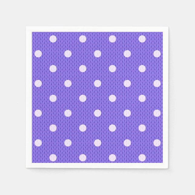 Serviette En Papier Papier violet Dotty Delft (Devant)