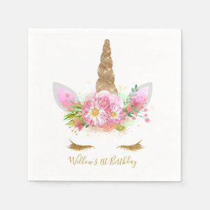 Serviette En Papier Papier visage Unicorne Napkin