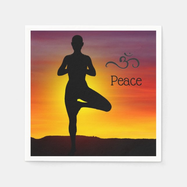 Serviette En Papier Papier Yoga Napkin (Devant)