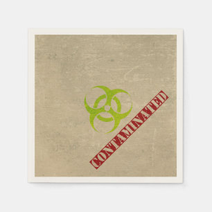 Serviette En Papier Papier Zombie Biodanger Halloween