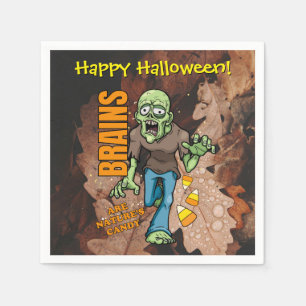 Serviette En Papier Papier Zombie Halloween personnalisable serviettes