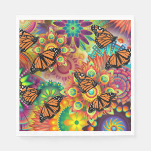 Serviette En Papier Papillon