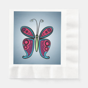 Serviette En Papier Papillon