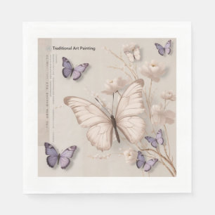 Serviette En Papier Papillon