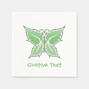 Serviette En Papier Papillon à menthe