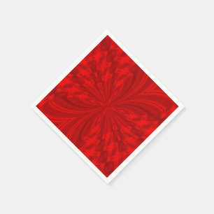 Serviette En Papier Papillon Abstrait, NAPKINS DE PARTI PAPIER ROUGE