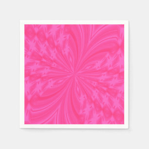 Serviette En Papier Papillon Abstrait, PINK-PAPIER CLAIR NAPKINS