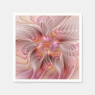 Serviette En Papier Papillon coloré abstrait art fantastique fractal