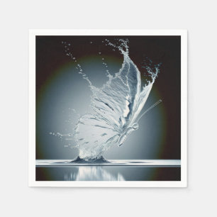 Serviette En Papier Papillon créant une goutte d'eau
