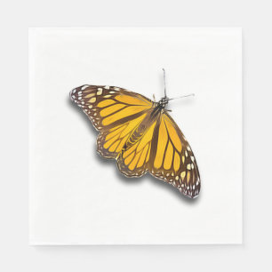 SERVIETTE EN PAPIER PAPILLON DE MONARQUE