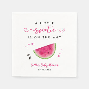Serviette En Papier Pâque rose Aquarelle Baby shower de fruits