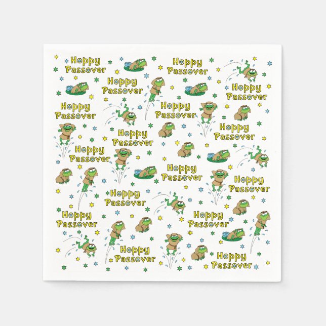 Serviette En Papier Pâques Cocktails standard serviettes (Devant)