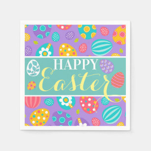 Serviette En Papier Pâques joyeux