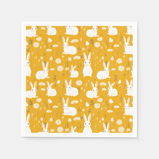 Serviette En Papier Pâques matin (Devant)