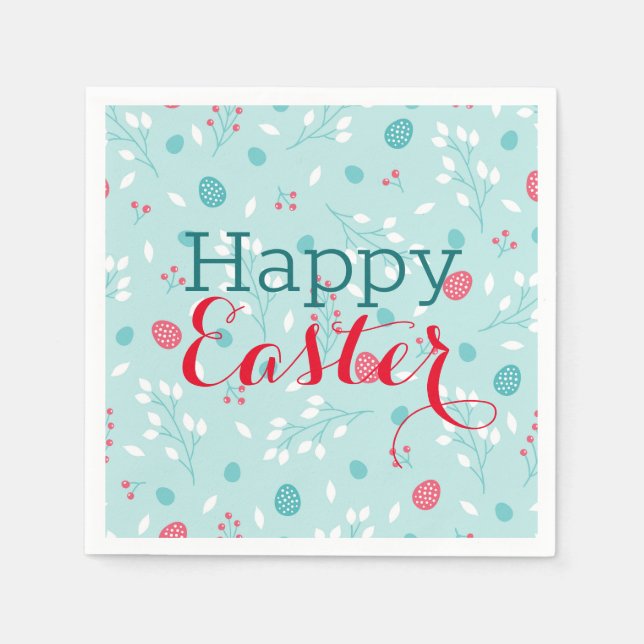 Serviette En Papier Pâques mignonnes (Devant)