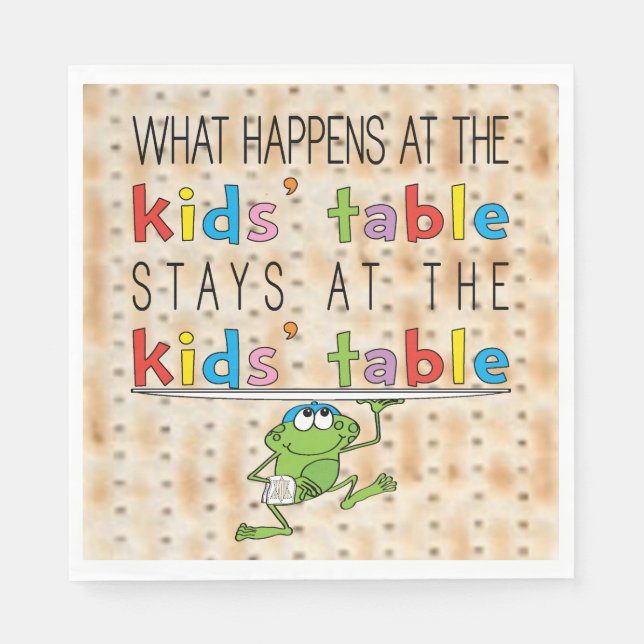 Serviette En Papier Pâques Serviettes Standard Motif Table Enfants (Devant)