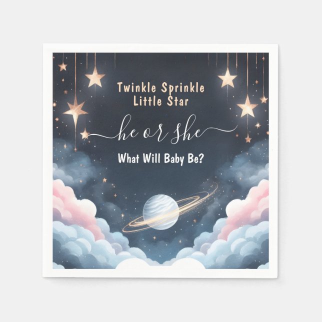 Serviette En Papier Par Cloud Twinkle Twinkle Little Star Genre Reveil (Devant)