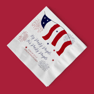 Serviette En Papier Par les fêtards, pour les fêtards 4 juillet