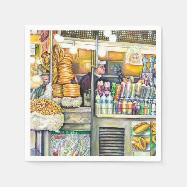 Serviette En Papier Paradise Pushcart (Devant)