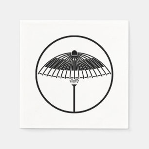 Serviette En Papier Parapluie japonais dans un anneau filiforme