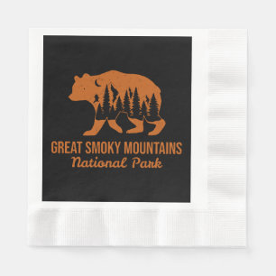 SERVIETTE EN PAPIER PARC NATIONAL DES GRANDES SMOKY MOUNTAINS