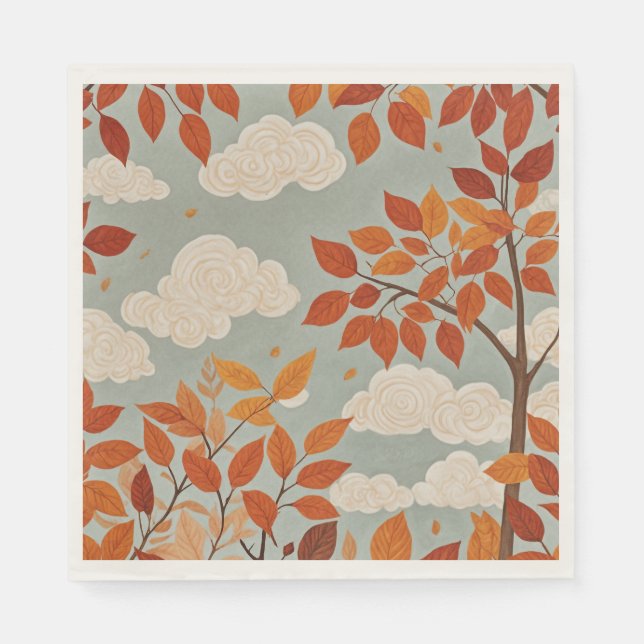 Serviette En Papier Parfum automnal (Devant)