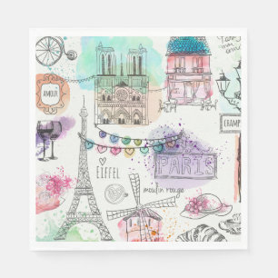Serviette En Papier Paris 