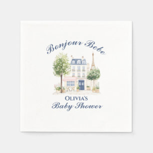 Serviette En Papier Paris Baby shower Café Parisien Tea Party