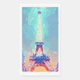 Serviette En Papier Paris Les amoureux de la Tour Eiffel