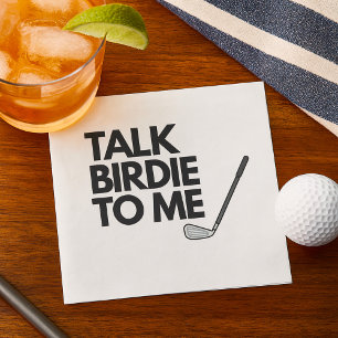 Serviette En Papier Parle Birdie À Moi Golf Dit Napkins