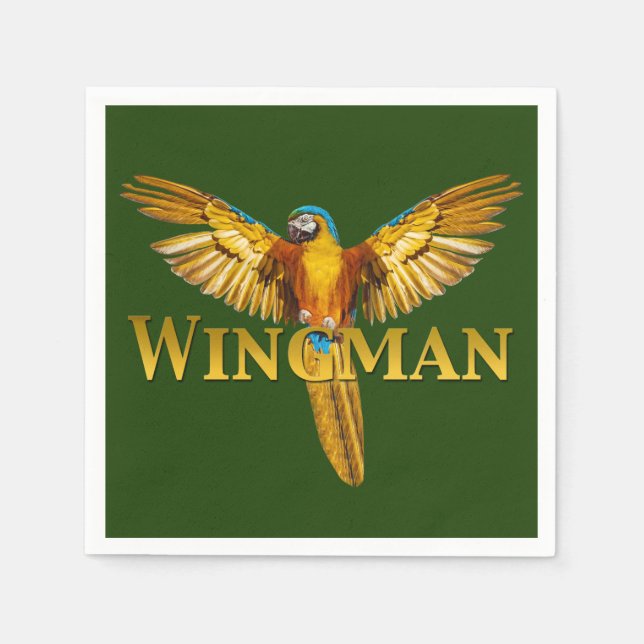 Serviette En Papier Parrot Wingman (Devant)