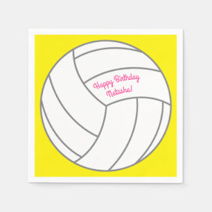 Serviette En Papier Parti Anniversaire de enfant de volley-ball sporti