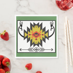 Serviette En Papier Parti autochtone américain Kokopelli