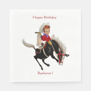 Serviette En Papier Parti Cowboy