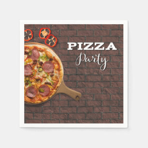 Serviette En Papier Parti de la pizza