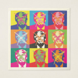 Serviette En Papier Parti de l'impeachment de Popart Trump