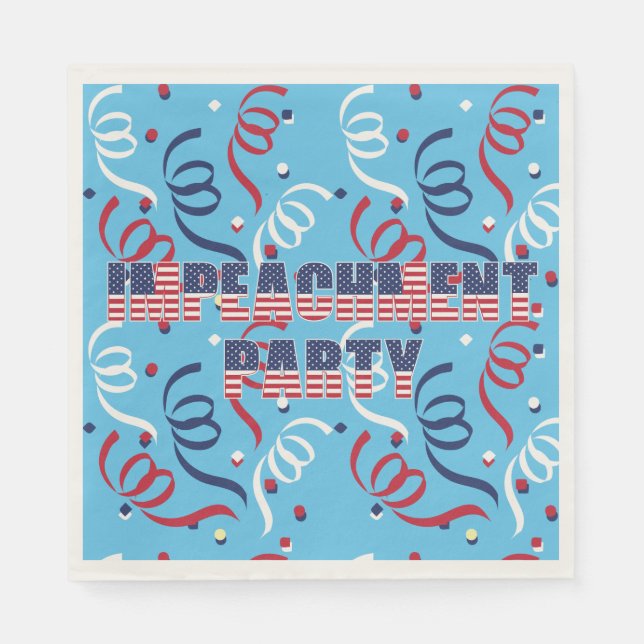 Serviette En Papier Parti de l'impeachment Trump (Devant)