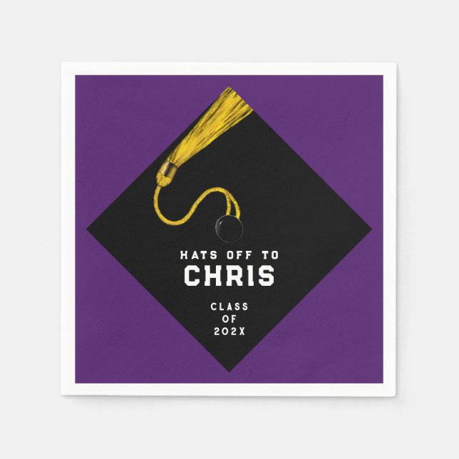 Serviette En Papier Parti de l'obtention du diplôme 2025 (Devant)