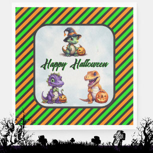 Serviette En Papier Parti Dino-Mash d'Halloween