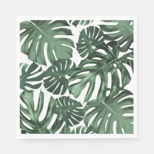 Serviette En Papier Parti Feuille tropical